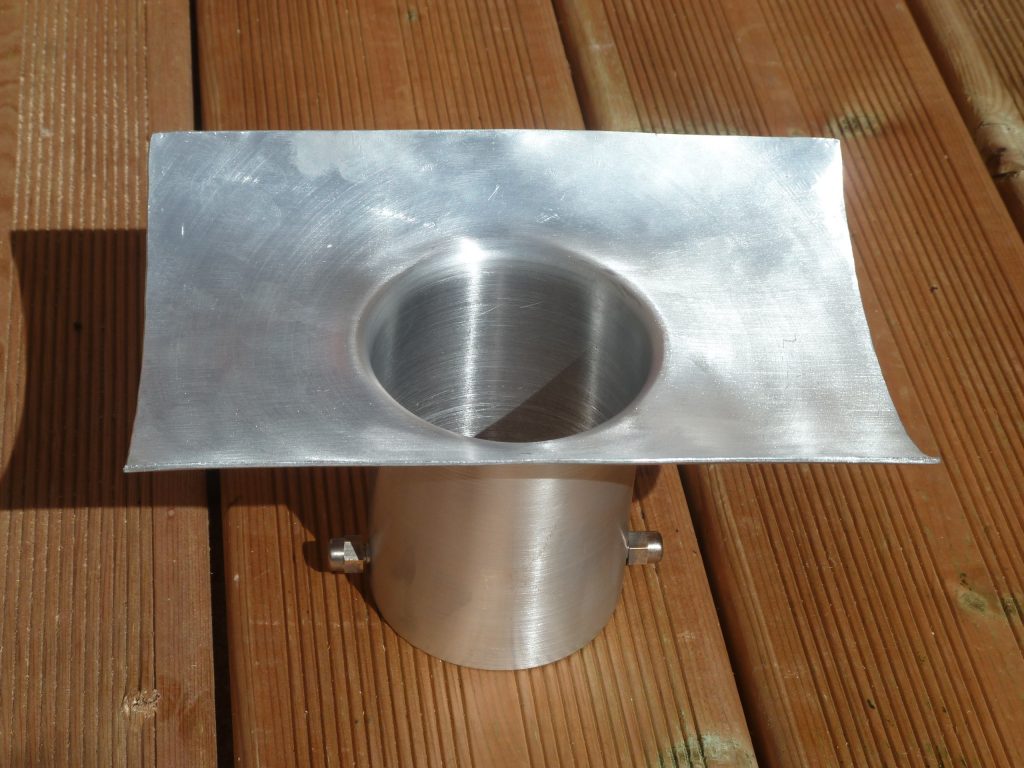 half round rain chain reducer